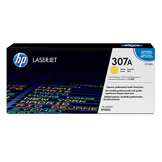 Cartuse originale - Toner original HP CE742A , HP 307A , galben , 7300p