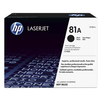 Cartuse originale - Toner original HP CF281A , HP 81A , negru , 10500p