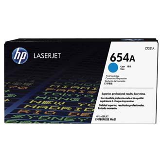 Cartuse originale - Toner original HP CF331A , HP 654A , cyan , 15000p