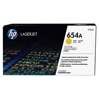 Cartuse originale HP - EXT Toner original HP CF332A , HP 654A , galben , 15000p