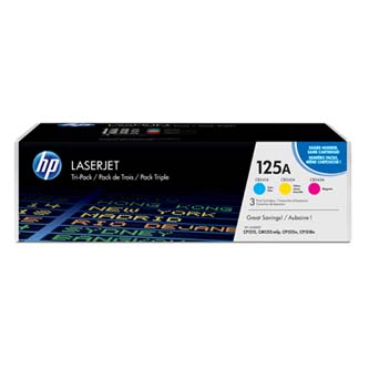 Cartuse originale - Toner original HP CF373AM , HP 125A , CMY , 4200 (3x1400) pagini , 3x800g , 3 buc.