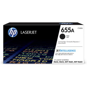 Cartuse originale - Toner original HP CF450A , HP 655A , negru , 12500p