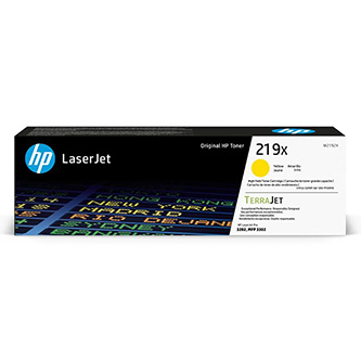Cartuse originale - Toner original HP TerraJet W2192X , HP 219X , galben , 2500p , capacitate mare