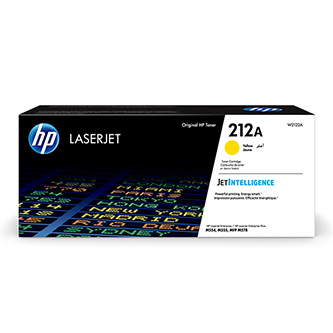 Cartuse originale - Toner original HP W2122A , HP 212A , galben , 4500p