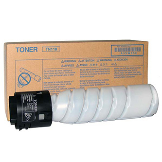 Cartuse originale - Toner original Konica Minolta TN118 , A3VW050 , A3VW051 , negru , 24000 (2x12000) pagini , 2x281 , 5 g