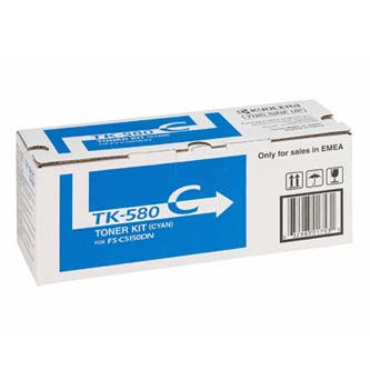 Cartuse originale - Toner original Kyocera TK580C , 1T02KTCNL0 , cyan , 2800p