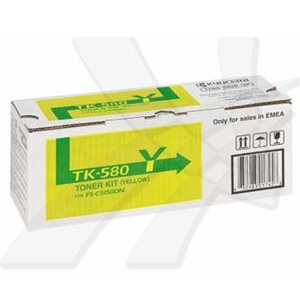 Cartuse originale - Toner original Kyocera TK580Y , 1T02KTANL0 , galben , 2800p