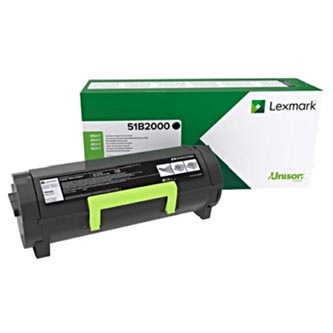Cartuse originale - Toner original Lexmark 51B2000 , negru , 2500p