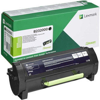 Cartuse originale - Toner original Lexmark B232000 , negru , 3000p , returnare