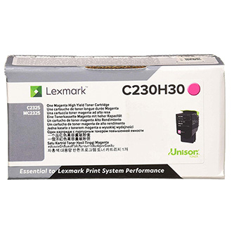 Cartuse originale Lexmark - Toner original Lexmark C230H30 , magenta , 2300p , capacitate mare