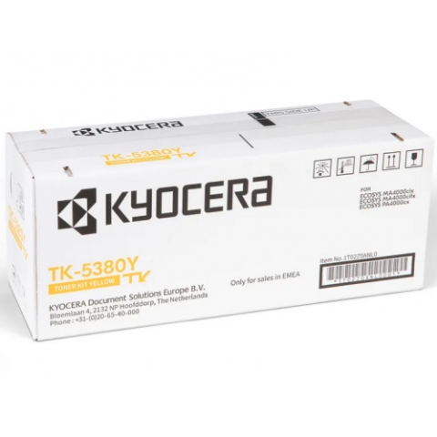 Cartuse originale - Toner Original TK-5380Y Kyocera Yellow,TK-5380Y, pentru ECOSYS PA4000cx | MA4000cix | MA4000cifx, 10K, incl.TV 1.2 RON, "TK-5380Y"