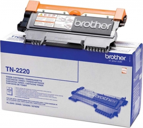 Cartuse originale Brother - Toner Original TN2220 Brother Black, TN2220, pentru HL-2240 | 2250 | DCP-7060 | 7065 | 7070 | MFC-7360 | 7460 | Fax-2845, 2.6K,"TN2220"