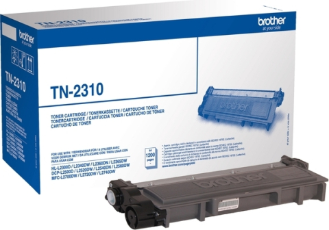 Cartuse originale Brother - Toner Original TN2310 Brother Black, TN2310, pentru HL-L2300 | L2340 | L2360 | L2365 | DCP-L2500 | L2520 | L2540 | L2560 | L2700 | MFC-L2700 | L2720 | L2740, 1.2K,"TN2310"