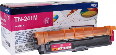 Cartuse originale Brother - Toner Original TN241M Brother Magenta, TN241M, pentru HL-3140 | 3150 | 3170 | DCP-9010 | 9015 | 9020 | 9140 | 9330 | 9340, 1.4K,"TN241M"