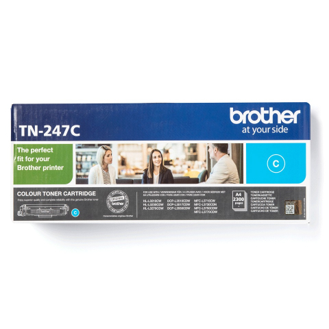 Cartuse originale Brother - Toner Original TN247C Brother Cyan, TN247C, pentru HL-L3210 | L3270 | DCP-L3510 | L3550 | MFC-L3730 | L3770, 2.3K