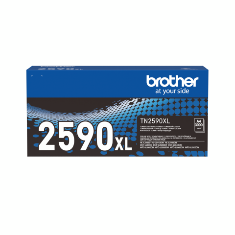 Cartuse originale Brother - Toner Original Brother Black, TN2590XL, Pentru HL L2402|L2622|L2802|L2442|L2460|L2640|L2862, CU CHIP, 3K, incl.TV 1.2 RON, "TN2590XL"