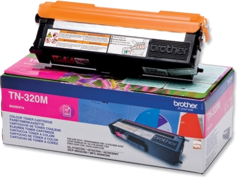 Cartuse originale Brother - Toner Original TN320M Brother Magenta, TN320M, pentru HL-4140 | 4150 | 4570 | DCP-9270 | 9055 | MFC-9970 | 9460, 1.5K,"TN320M"