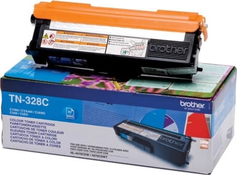 Cartuse originale - Toner Original TN328C Brother Cyan, TN328C, pentru HL-4570 | MFC-9970 | 9270, 6K,"TN328C"