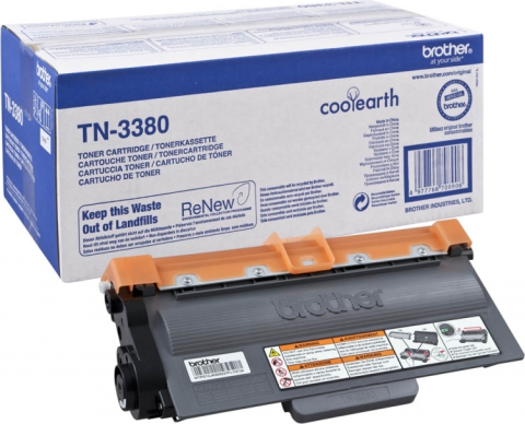 Cartuse originale - Toner Original TN3380 Brother Black, TN3380, pentru HL-6180 | 5440 | 5470 | DCP-8250 | 8110 | MFC-8950 | 8510 | 8520, 8K,"TN3380"