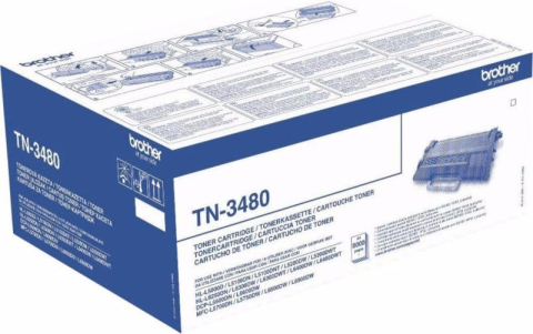 Cartuse originale - Toner Original TN3480 Brother Black, TN3480, pentru HL-L5000 | L5100 | L5200 | L6250 | L6300 | L6400 | DCP-L5500 | 6600 | MFC-L5700 | L5750 | L6800 | L6900, 8K,"TN3480"