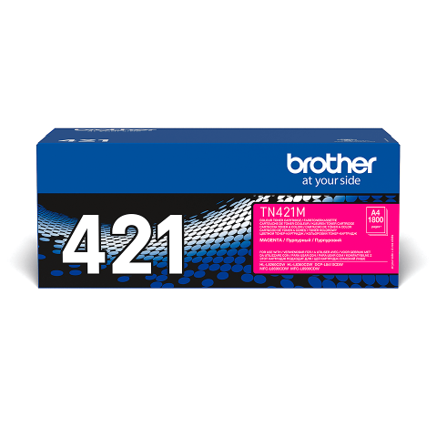 Cartuse originale Brother - Cartus toner original Brother TN421 Magenta, 1800 pagini ( functioneaza cu DR421CL )
