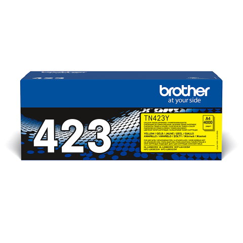 Cartuse originale Brother - Cartus toner original Brother TN423 Yellow, 4000 pagini ( functioneaza cu DR421CL )