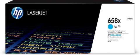 Cartuse originale - Toner Original W2001X HP Cyan, nr.658X, pentru HP Color LaserJet Enterprise M751, 28K