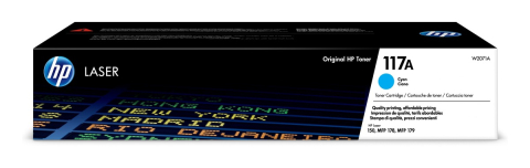 Cartuse originale HP - Toner Original W2071A HP Cyan, nr.117A, pentru Color LaserJet 150 | MFP 178 | 179, 700