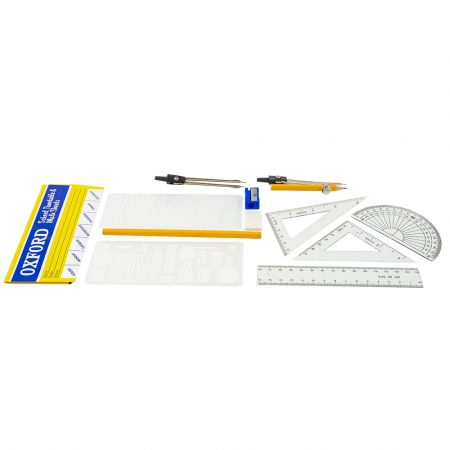 Trusa geometrie metalica Oxford ,  13 piese [1]