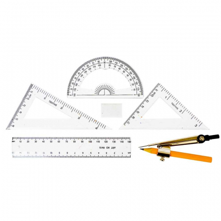 Trusa geometrie metalica Kind, 7 piese [1]