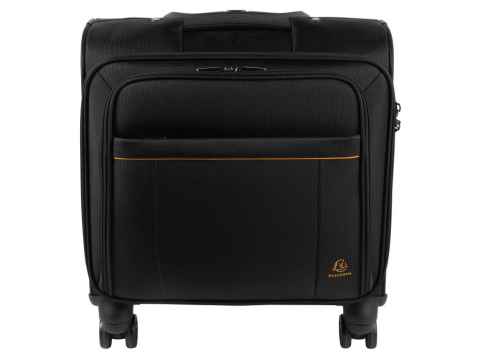 Rechizite si articole scolare - Valiza pilot cu 4 roti laptop 15,6" Exactive Exacompta 18834E, negru