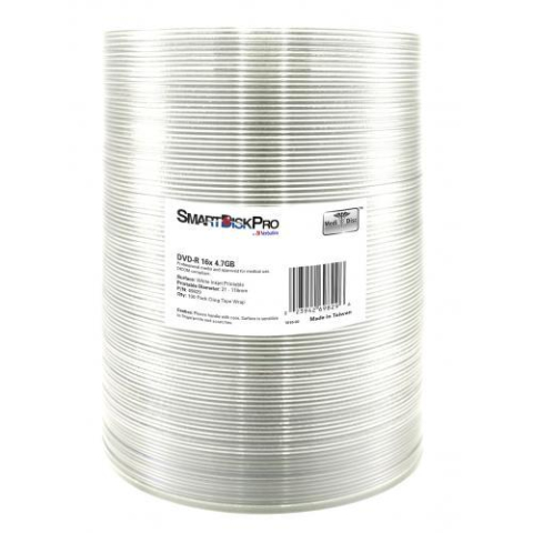 Electronice - VERBATIM 69829 SMDI PRO DVD-R 4.7GB Wrap 100buc, Printable Matt Cod Produs: 69829