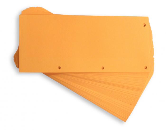 Separatoare carton pentru biblioraft, 190g/mp, 105 x 240 mm, 60/set, ELBA Duo - orange [1]
