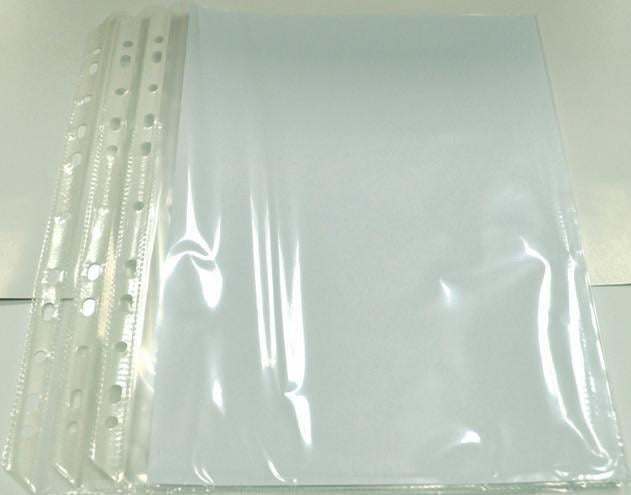 Folie protectie pentru documente A5, 80 microni, 50 buc/set, Optima - transparent [1]