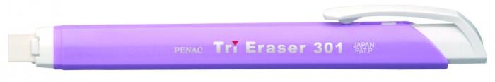 Radiera mecanica PENAC Tri Eraser, triunghiulara, 100% cauciuc - corp violet pastel [4]