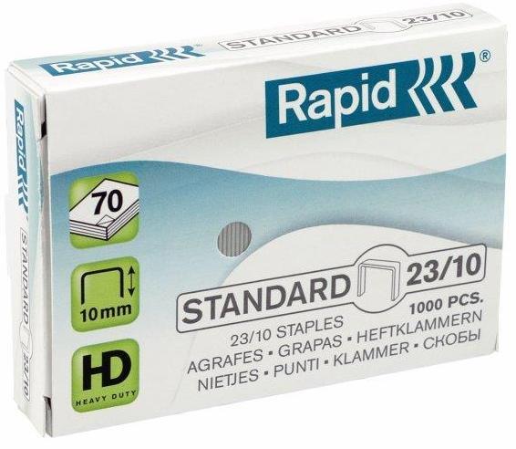 Capse RAPID Standard 23/10, 1000 buc/cutie - pentru 40-70 coli [1]