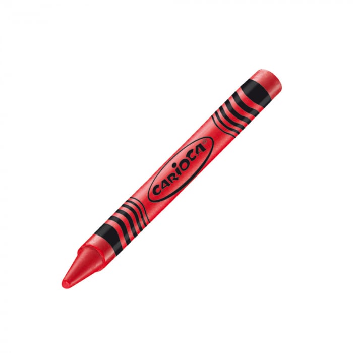 Creioane cerate, rotunde, lavabile, D- 8mm, 12 culori/cutie, CARIOCA Wax Crayons [2]