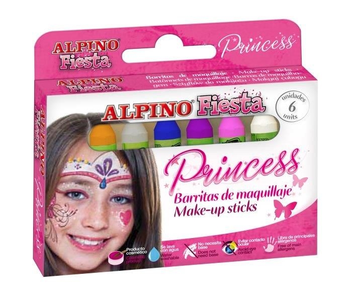 Creioane machiaj, 6 culori/cutie, ALPINO Princess [1]