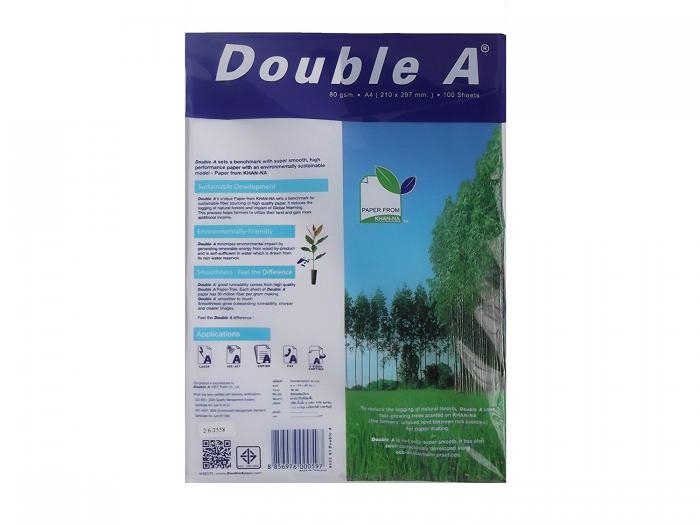 Hartie DOUBLE A Premium, A4, alba, 80g/mp, 500 coli/top, clasa A+ [5]