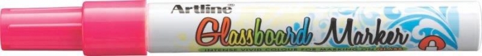 Marker pentru tabla de sticla ARTLINE Glassboard, varf rotund 2.0mm - roz fluorescent [1]