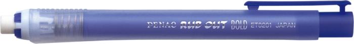 Radiera mecanica PENAC Rub Out Bold, cilindrica, 100% cauciuc - corp albastru [4]