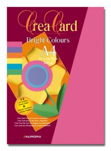 Carton color A4, 240g/mp - 12coli/set, AURORA Raphael -  6 culori intense [2]