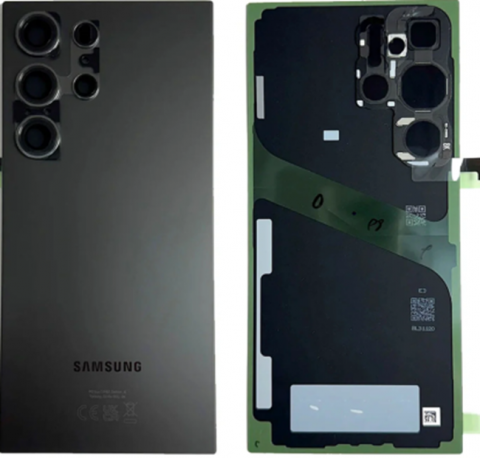 Capac Baterie - Capac spate sticla spate Samsung S25 Edge Negru S937 , Original Service Pack