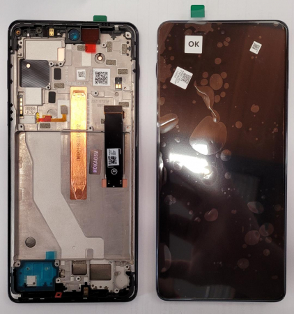 Piese si Componente GSM - Display Motorola Moto Edge 20 PRO BLUE cu Rama Original Service Pack