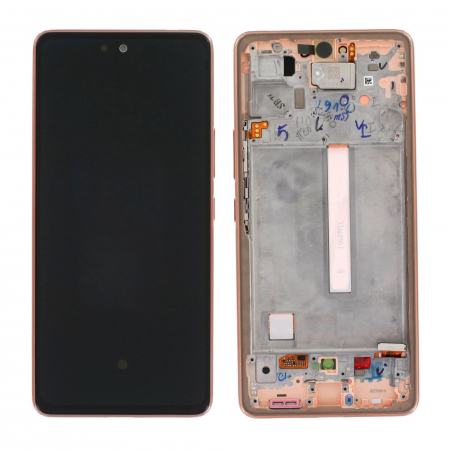 Piese si Componente GSM - Display Samsung Galaxy A53 5G A536 Original Peach cu Rama