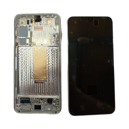 Display-uri si Touchscreen-uri - Display Samsung Galaxy S23 Plus S916 cu rama , Lime Rama Silver