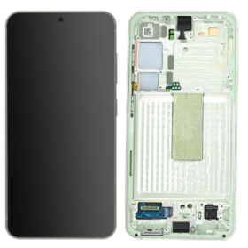 Display-uri si Touchscreen-uri - Display Samsung Galaxy S23 S911 Verde Light Green/Lime (rama gri)