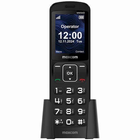 Maxcom - Telefon MaxCom Comfort MM34D 4G, Black, / Telefon Taste / Telefon Seniori batrani