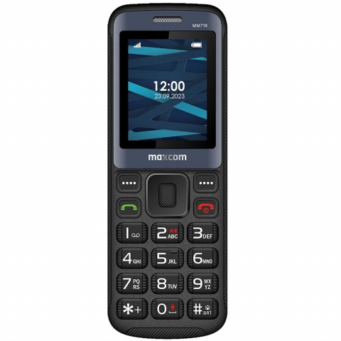 Maxcom - Telefon mobil Dual SIM Maxcom Classic MM718L VoLTE 4G, Black / Telefon taste / Telefon Seniori , batrani