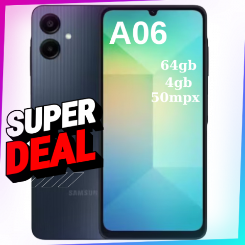 Samsung - Telefon Samsung Galaxy A06 A065F 6.7" 4Gb Ram, 64GB Dual Sim Blue Black, nu a05s